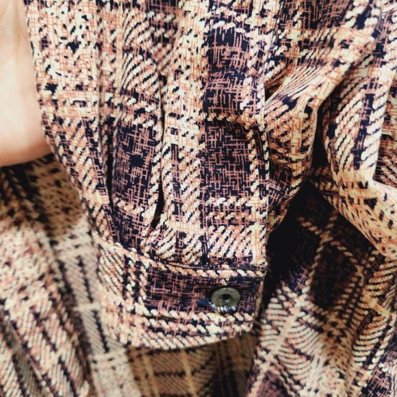 Playboy Shirt Women's Size 10 Plaid Amazingly Soft Boyfriend Fit Button Up - Picture 6 of 16